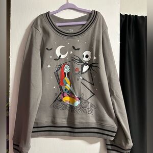 Disney Gray and Black Nightmare Before Christmas Top
